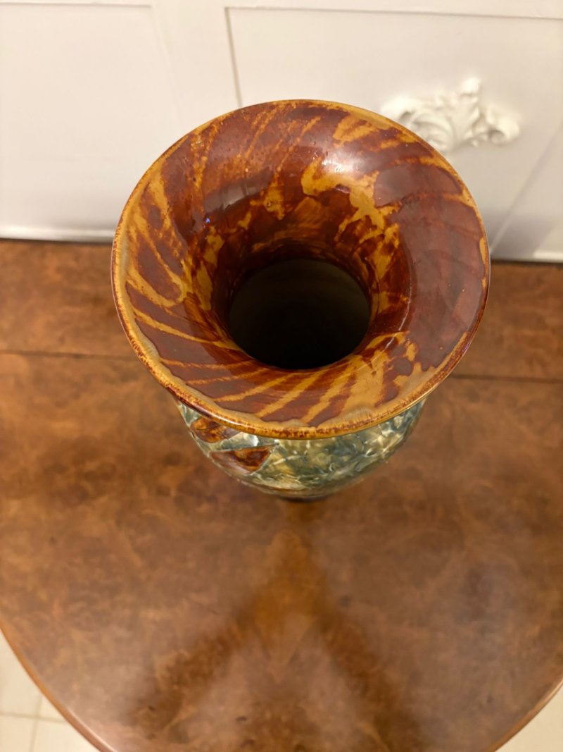 Large Antique Victorian Quality Doulton Vase - Image 4